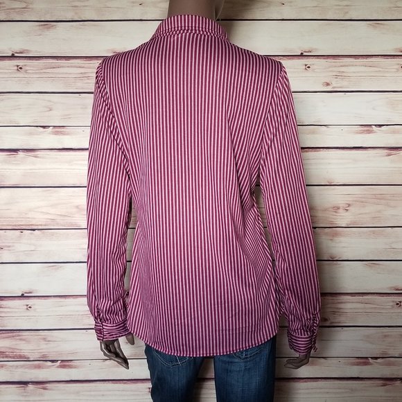 PASSPORT Striped Button Up Shirt - Picture 3 of 5